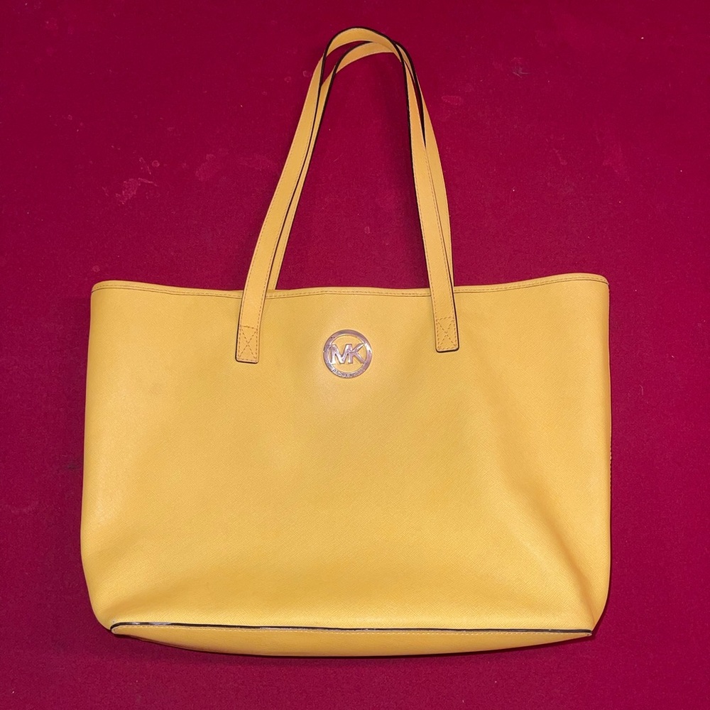 Yellow Michael Kors Tote Bag